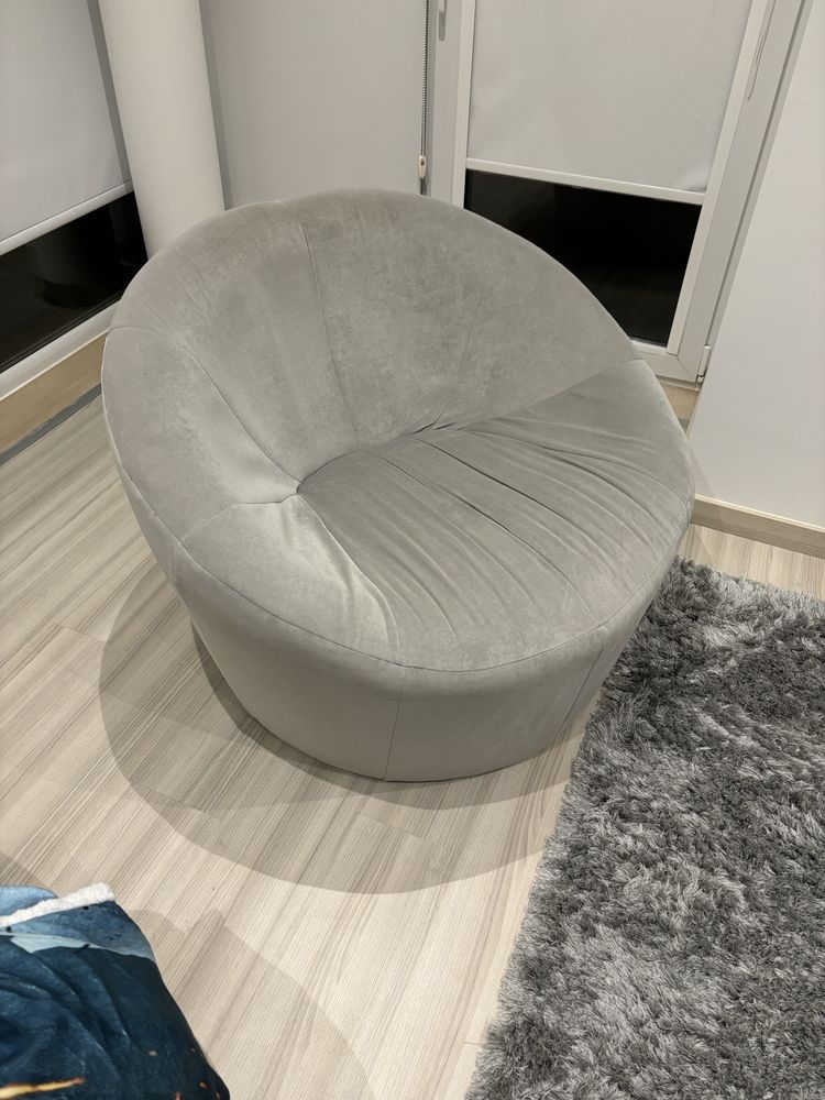 Sofá Poltrona Cinzento