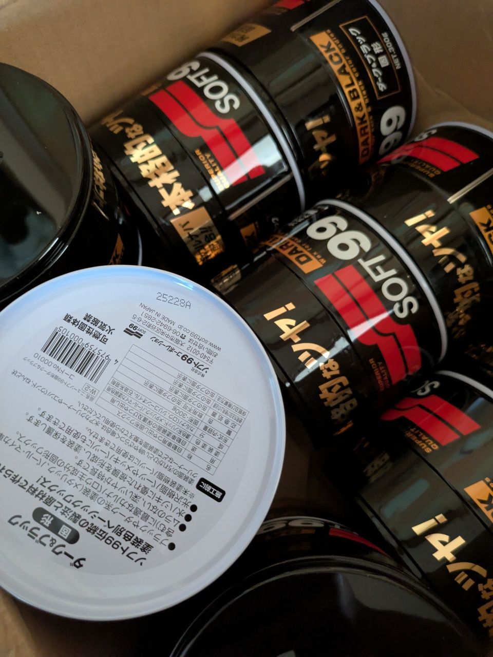 Віск Soft99 dark & black wax Софт 99 воск поліроль soft 99