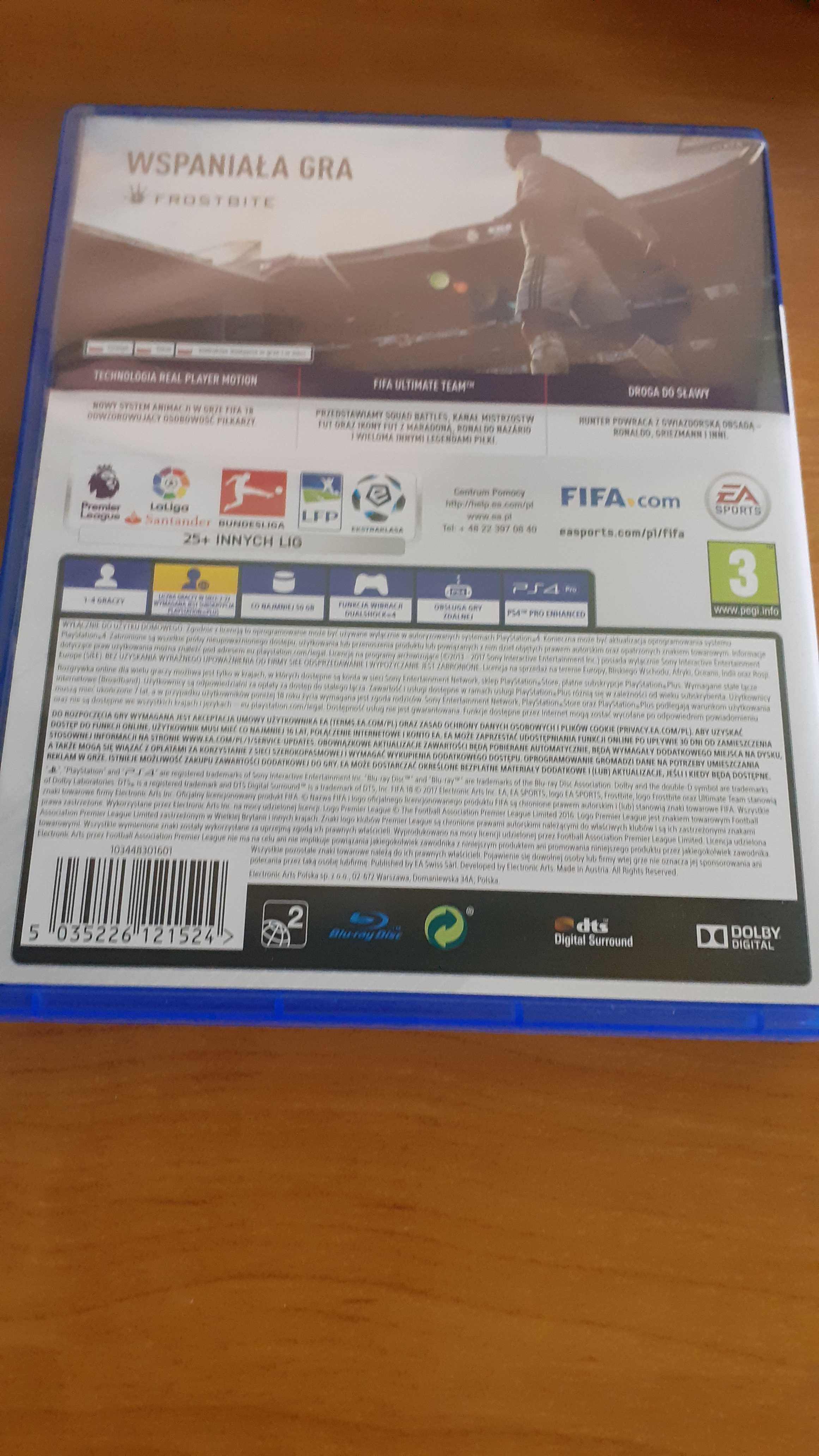 FIFA 18 PS4 polska wersja językowa