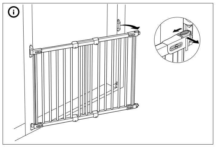 Regulowana bramka ochronna dla dzieci IKEA PATRULL FAST