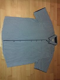 Duża koszula męska z bawełny 48 2xl 3xl krata elegancka