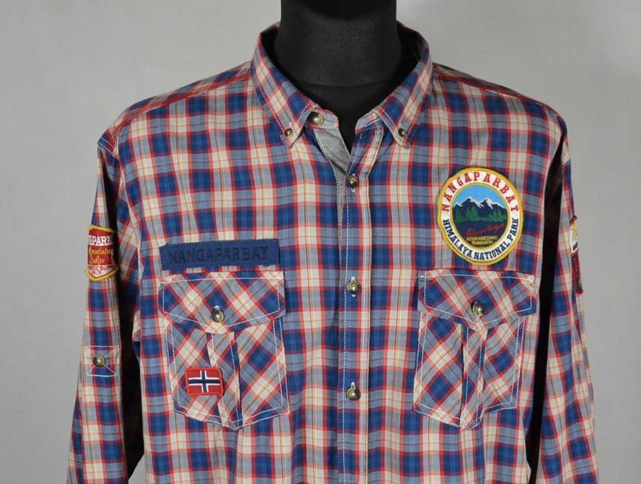 NANGAPARBAT Himalaya Koszula Męska XXL Oryginalna Super Stan Bawełna