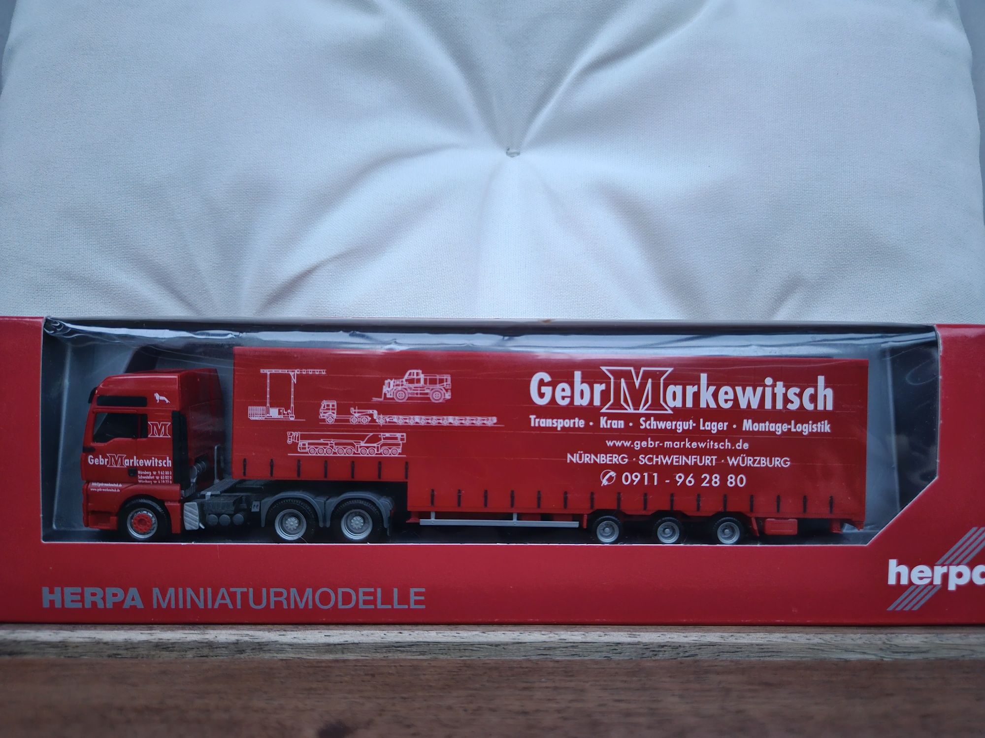 Herpa 155595 MAN TGA XXL Markewitsch 1/87 H0