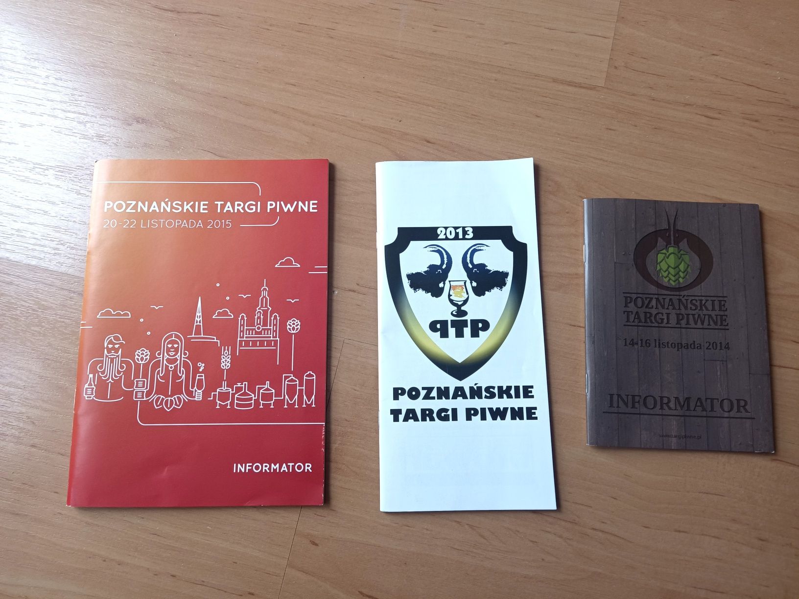 Poznańskie Targi Piwne, informatory 2013,2014,2015