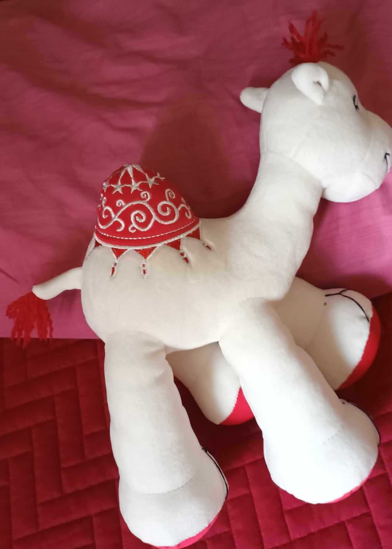 Peluche dromedário branco