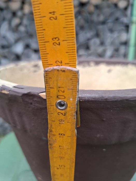 Donica kamionkowa śr 24cm prl