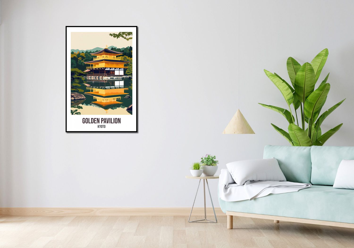 Plakat 67,5x100cm Golden Pavilion, Kyoto