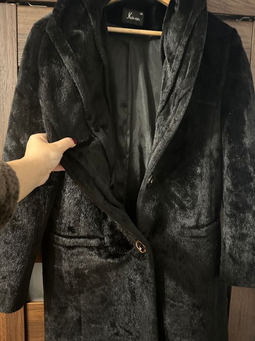 FUTRO płaszcz NATURALNE maxi długie zjawiskowe OKAZJA old money