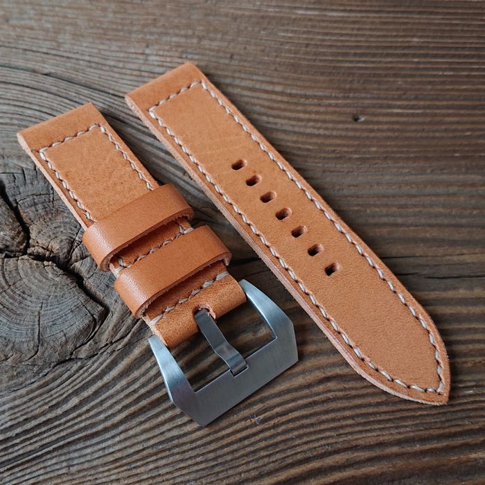 Pasek do zegarka zegarka Panerai 24 mm handmade skóra naturalna