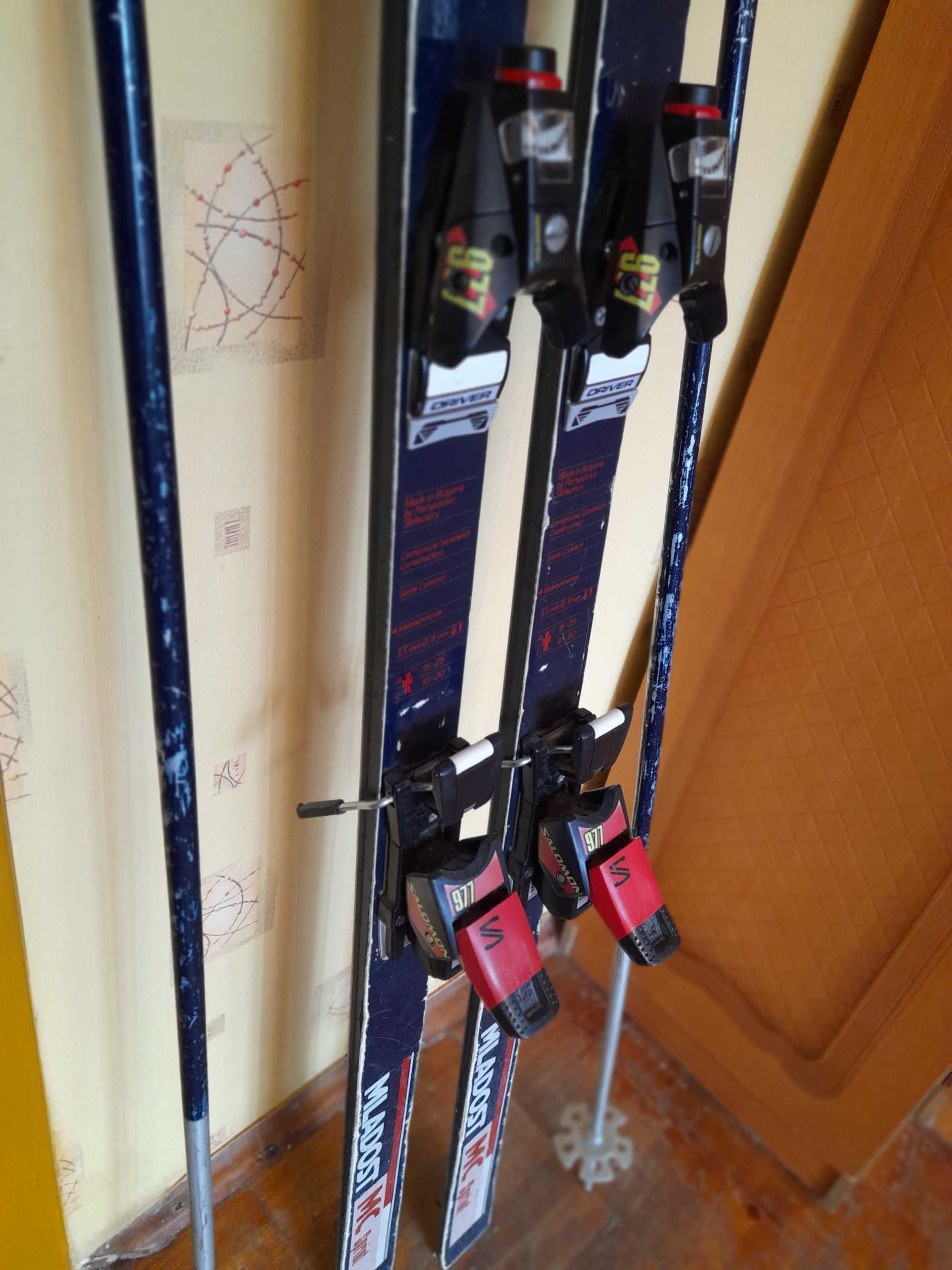 Лыжи горные MLADOST MC Sprint в комплекте с креплениями SALOMON 977