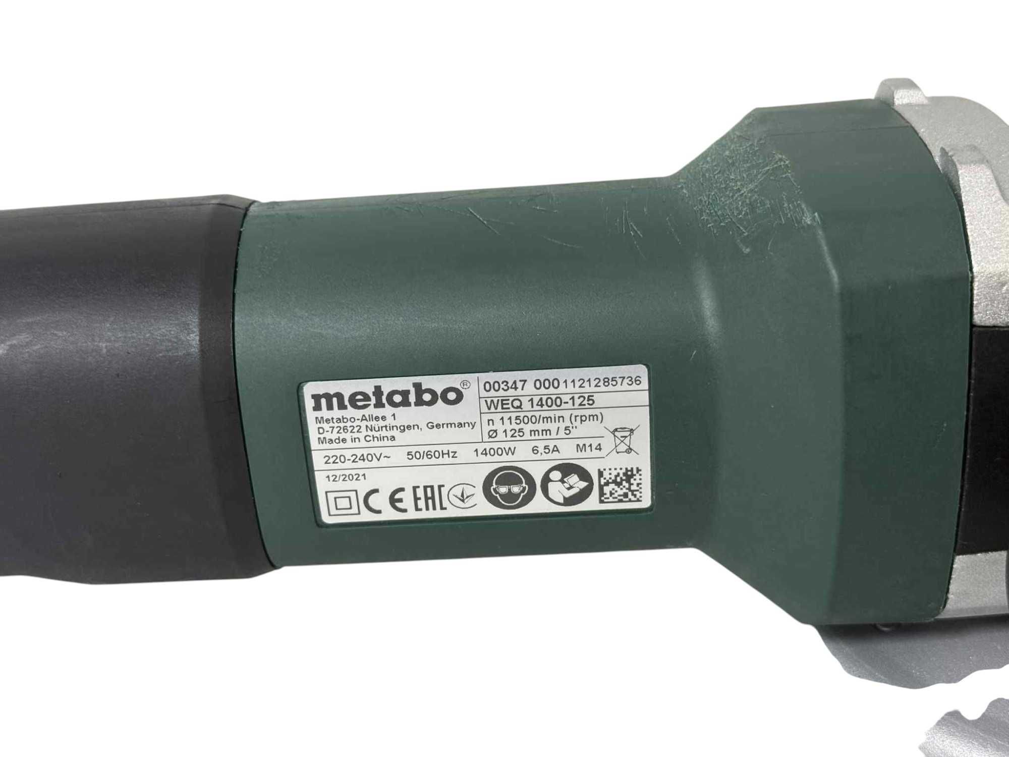 Szlifierka kątowa  METABO WEQ  zasilanie sieciowe