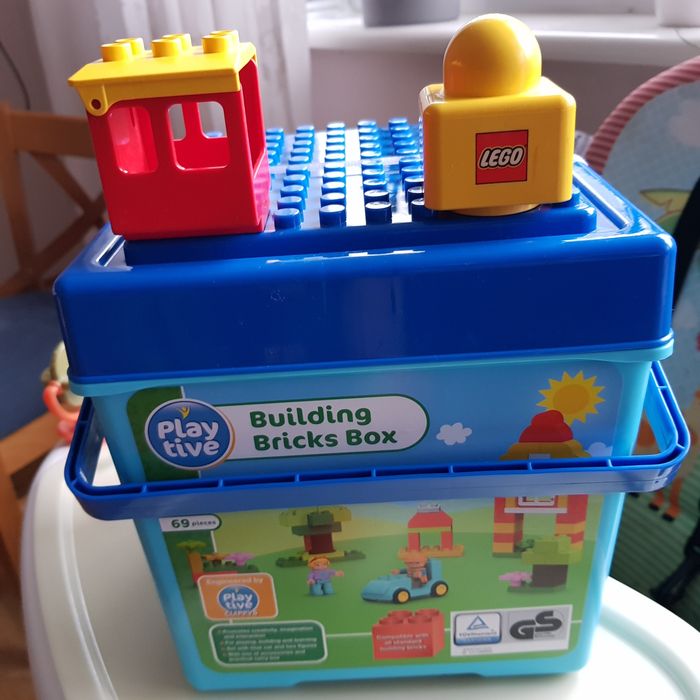 Nowe klocki jak Lego zestaw klocków w wiaderku od 1.5 roku Play