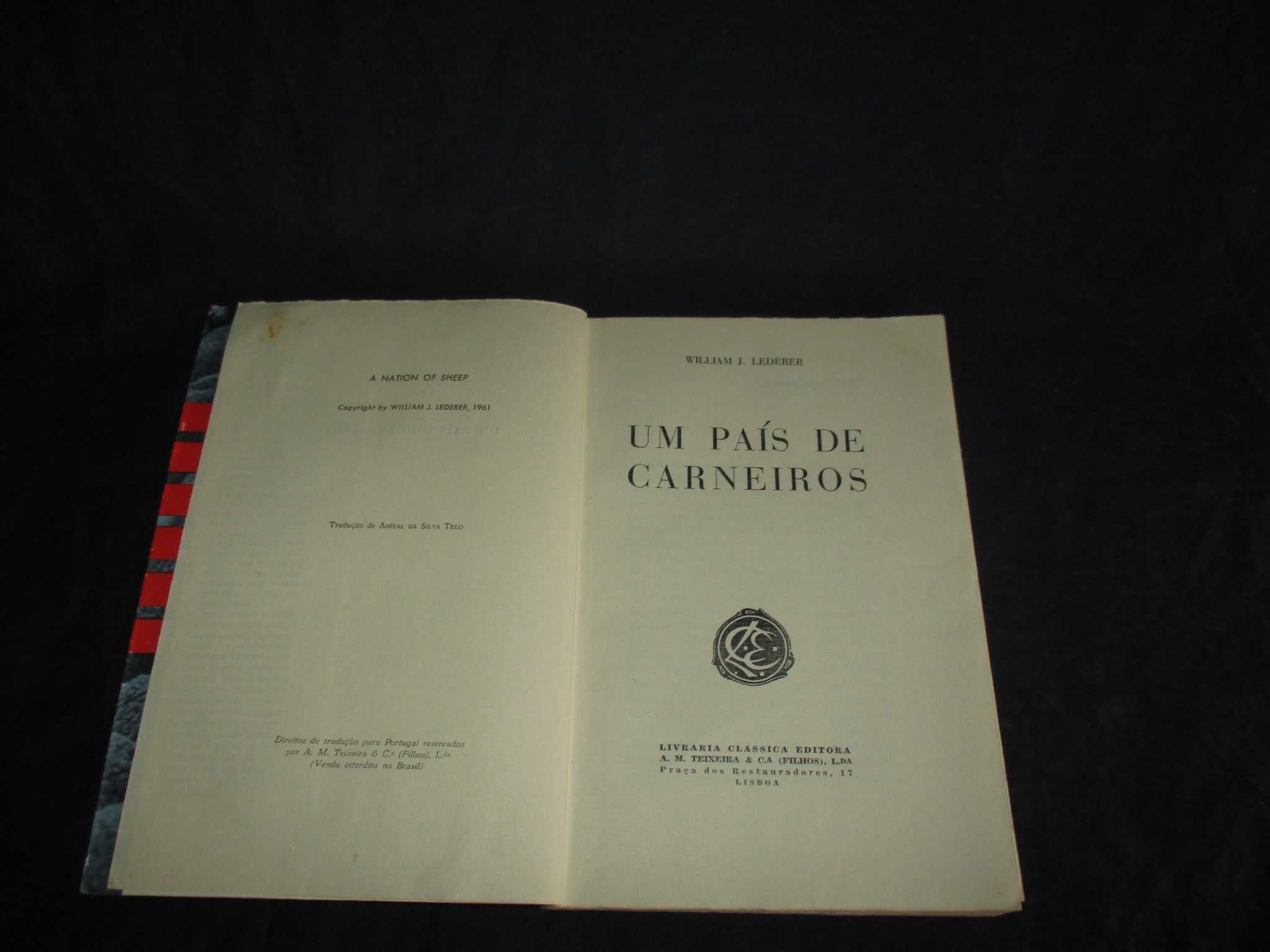 Livro Um País de Carneiros William J. Lederer