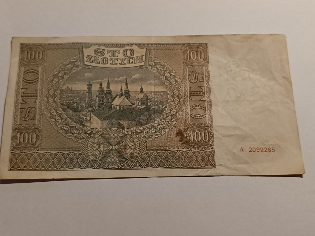 Banknot 100 zł 1941