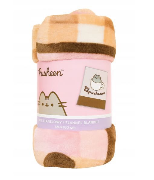 Dziecięcy kocyk Pusheen 130x160 cm różowy Catpusheeno