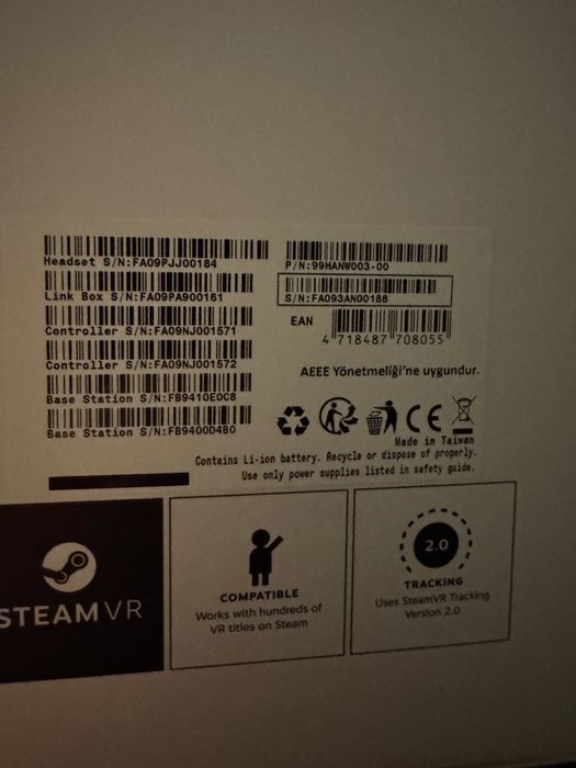 HTC VIVE PRO full kit.