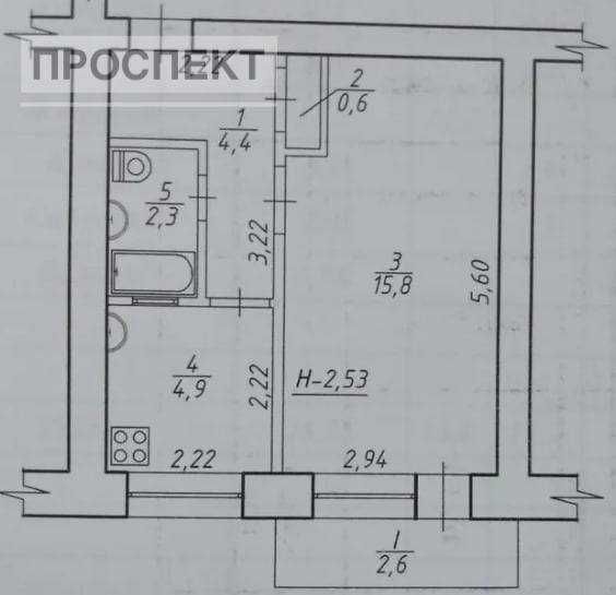 Продам 1 - кімн квартиру вул. Курська ( "Укрпошта")