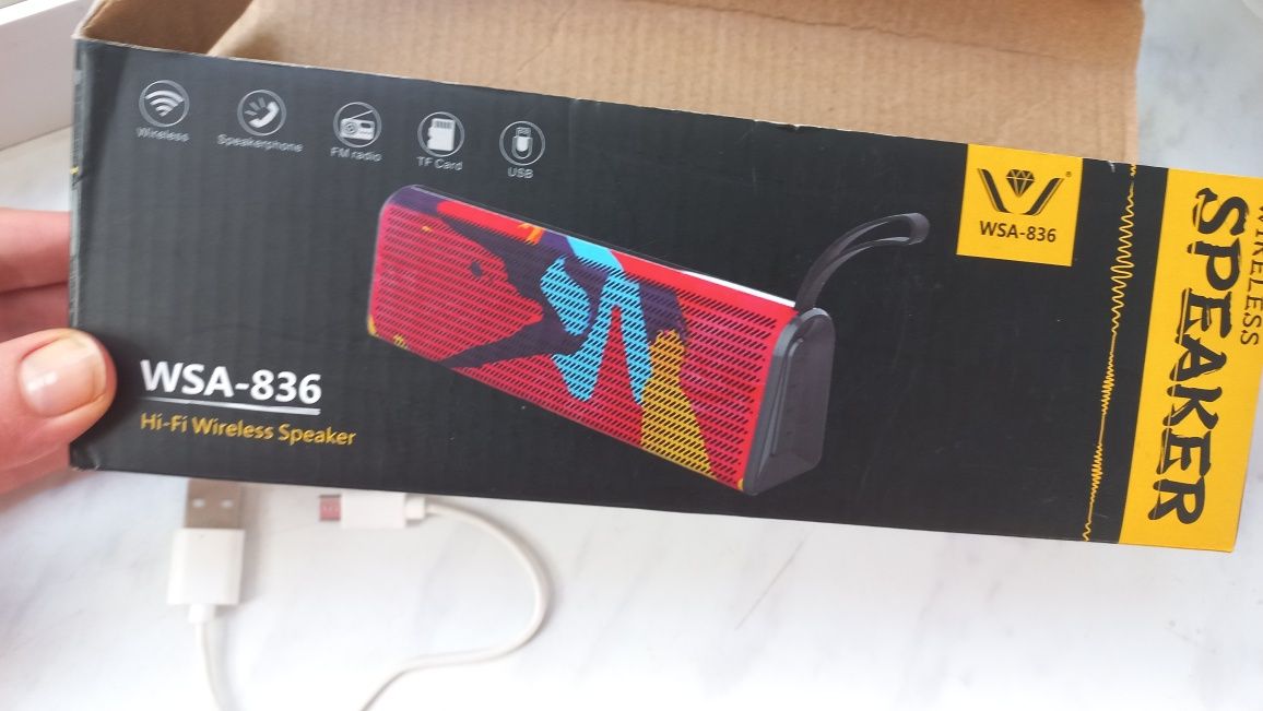 Музыкальная колонка WSA-836 HI-FI Wireless Speaker