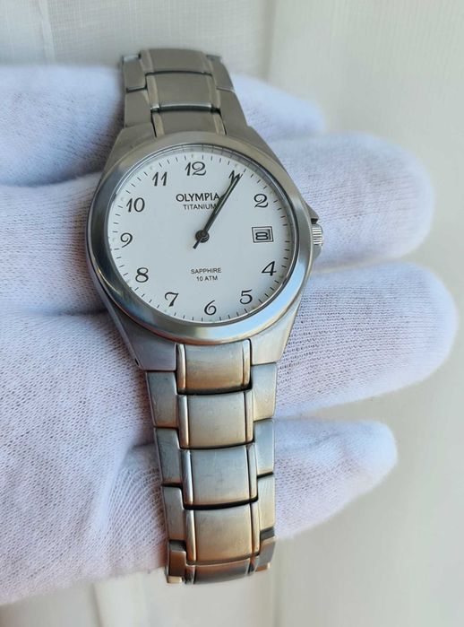 Чоловічий годинник часы Olympia Titanium Sapphire 38mm