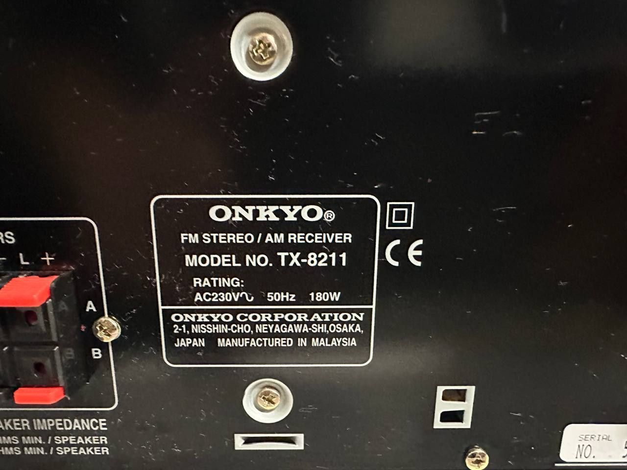 Amplituner stereo Onkyo TX-8211, 2*90 Watt.