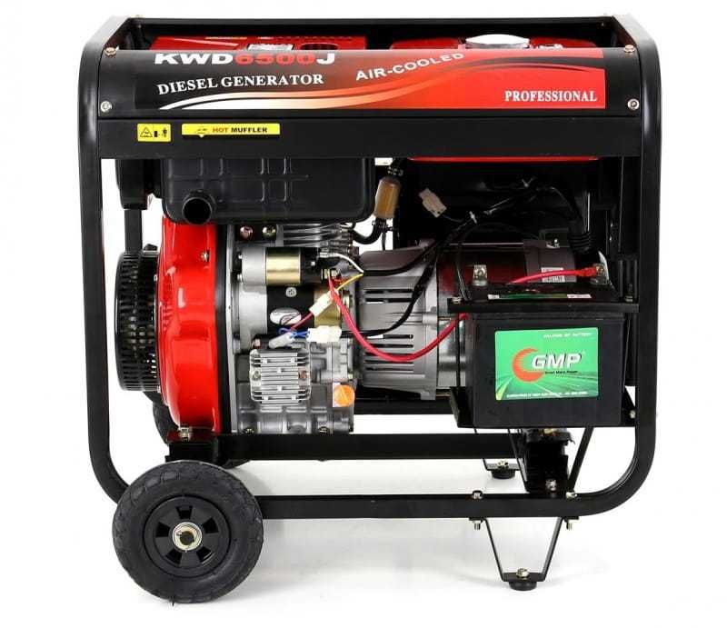 KRAFT&DELE Agregat Prądotwórczy Generator Diesel 6500w AVR KD122