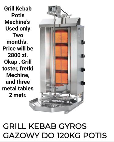 Kebab equipment for  complete kebab shop