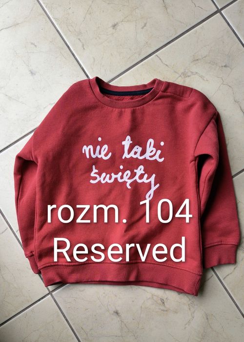 Czerwona bluzka nie taki święty Reserved rozm. 104