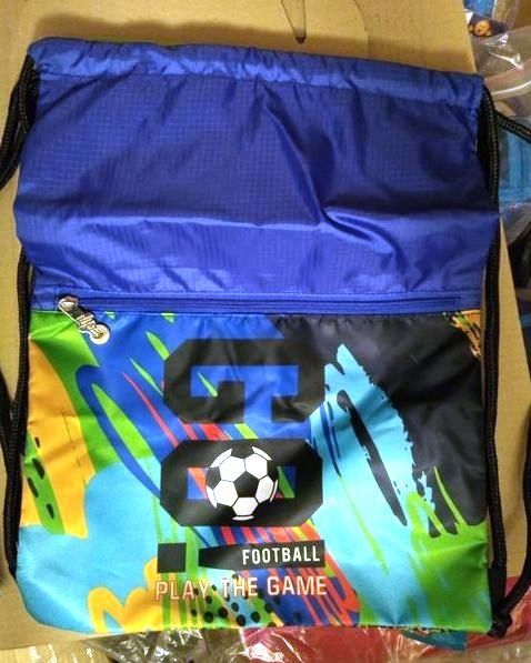 Дитяча шкільна сумка для взуття для хлопчика з кишенею Hipe Футбол
