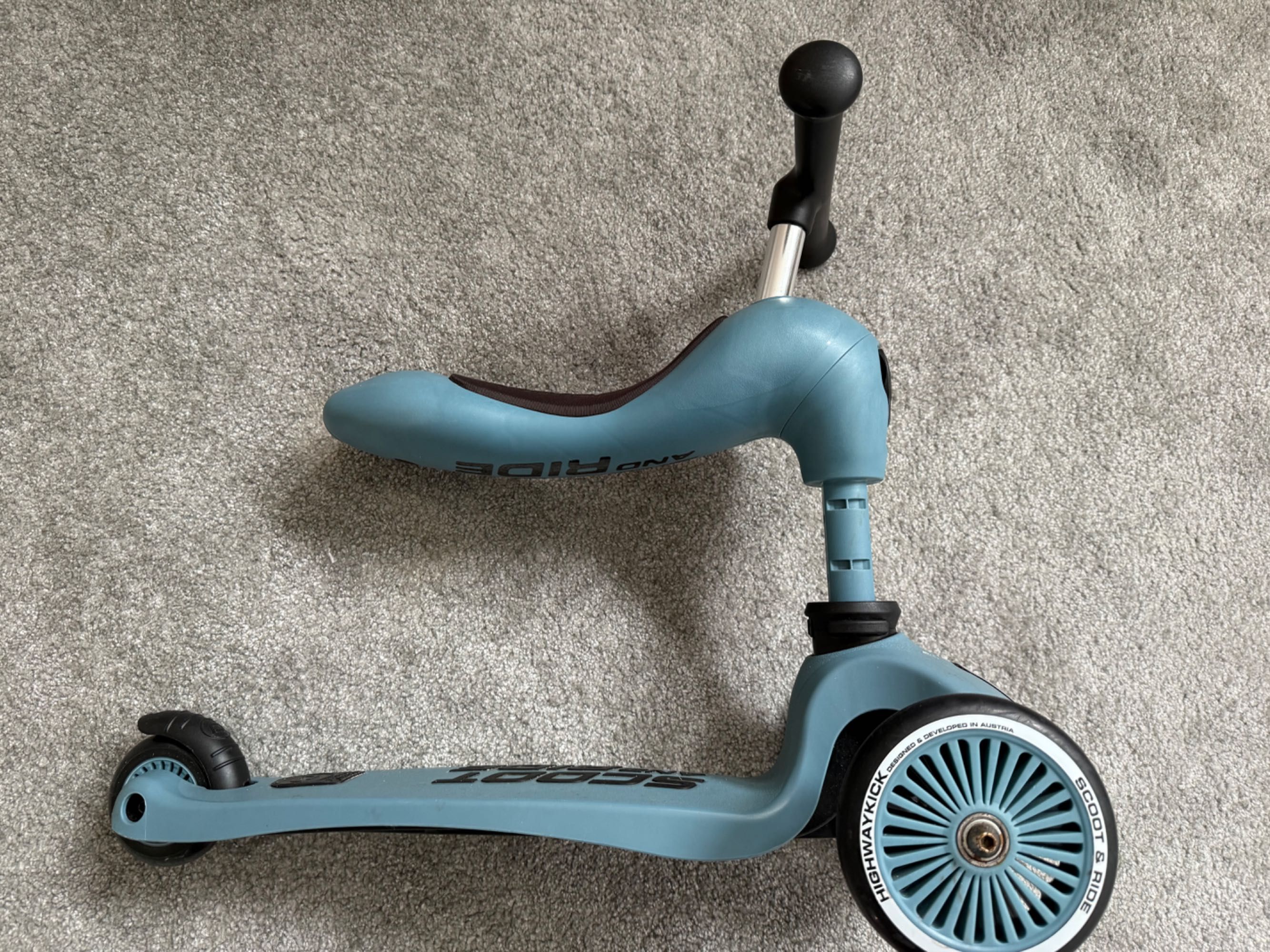Hulajnoga i jeździk Scoot and Ride HIGHWAYKICK 1 steel