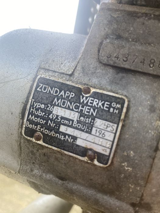Zundapp ks 50 type 510 a trabalhar bem