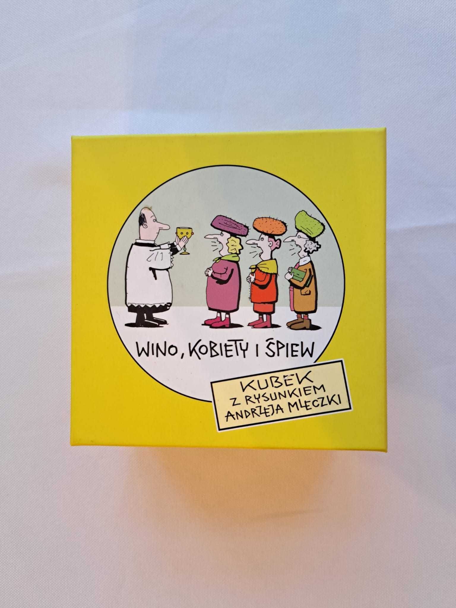Kubek MLECZKO - Wino, kobiety i śpiew / nowy