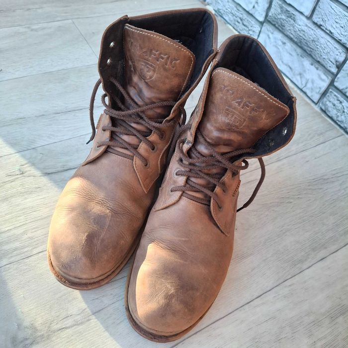 Шкіряні чоловічі ботінки, чоботи, берці 46 р 31 см.