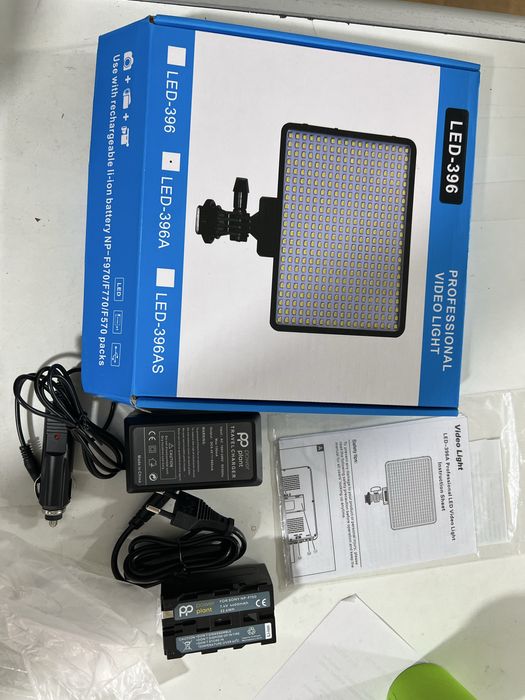 Надкамерный свет PowerPlanet Led 396A на 396 диодов, лампа , вспышка.