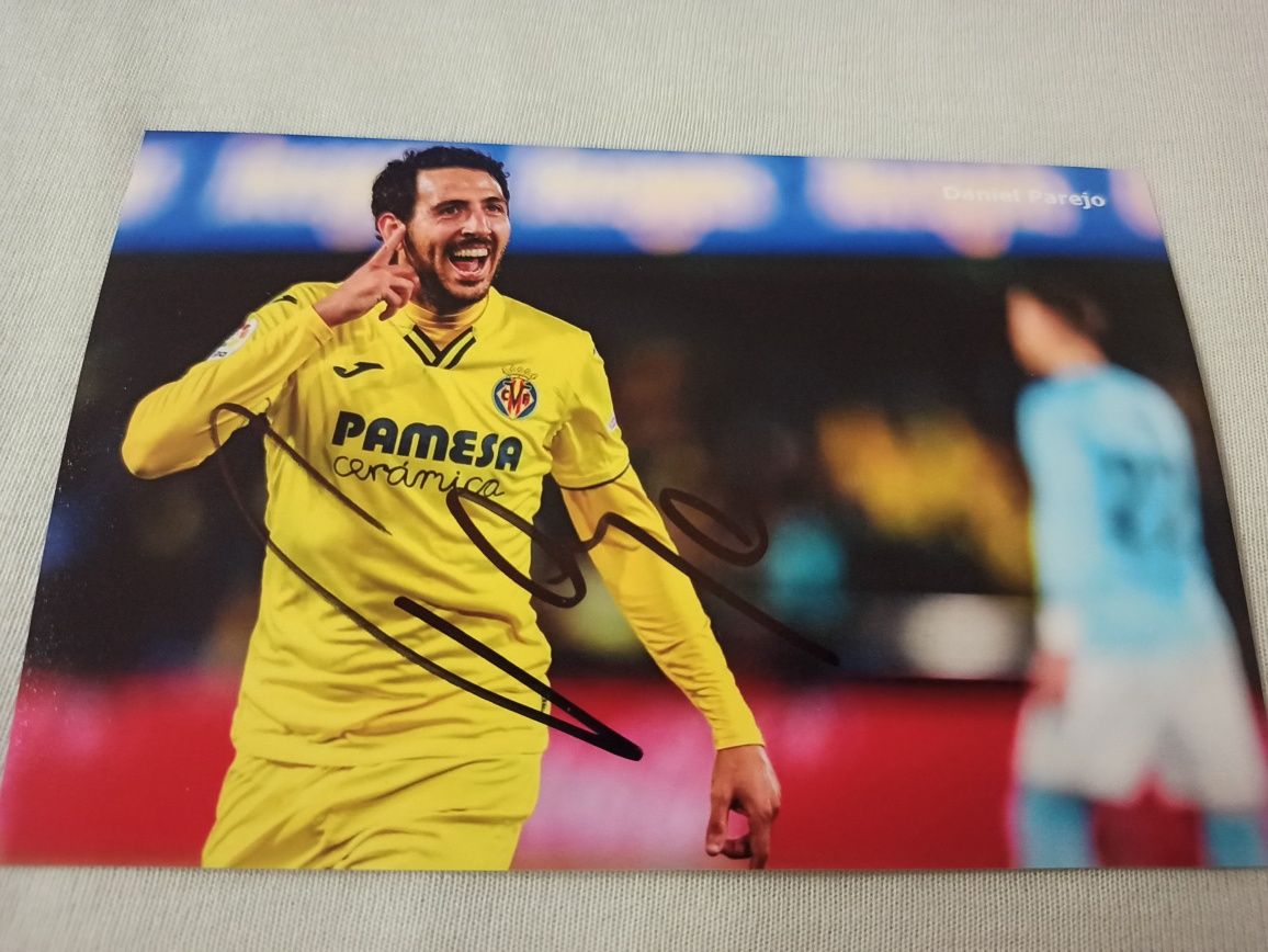 Autograf Daniel Parejo piłka nożna Villarreal Valencia reprezentacja