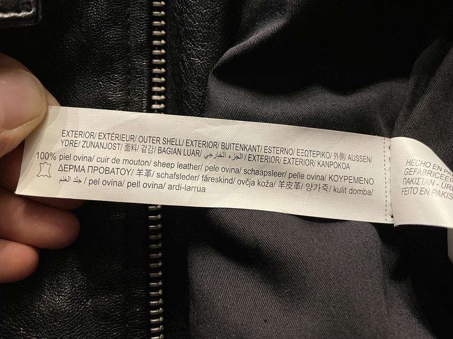 Blusão pele biker Zara