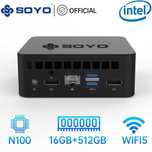 Міні-ПК (mini-PC) Soyo M2Plus2 (16/512 ГБ) топовий