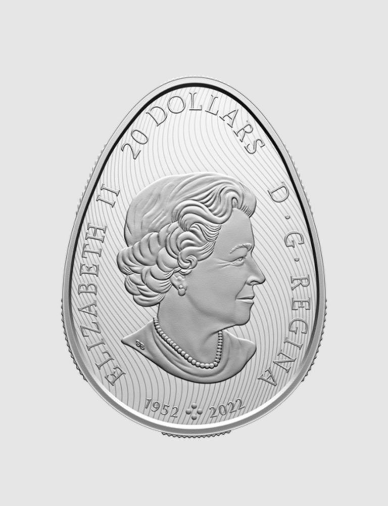 Срібна канадська монета: "Українська писанка"