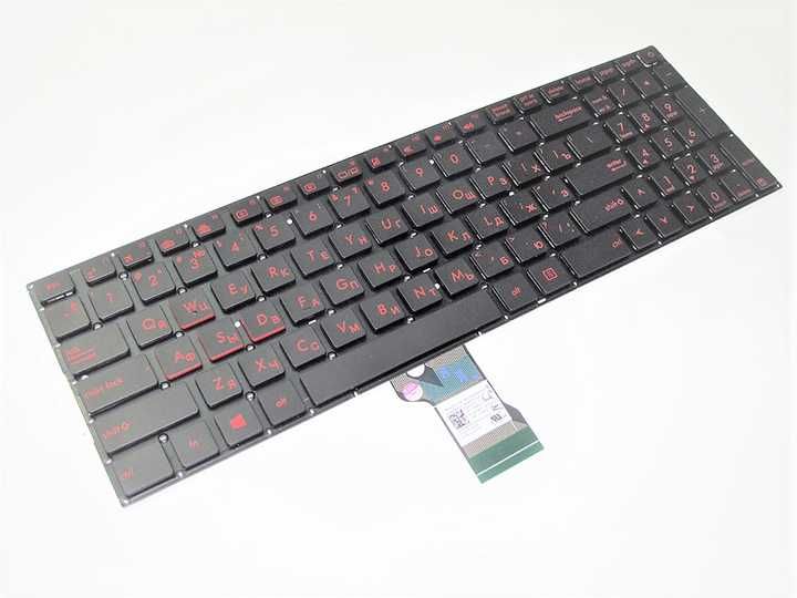 Клавіатура ноутбука Asus UX501, Black, UA c підсвічуванням