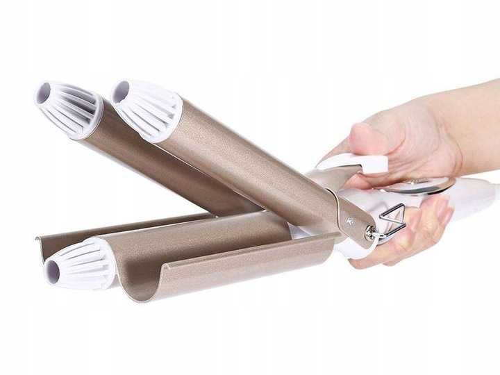 Kemei Lokówka 3W1 – Uniwersalne Narzędzie do Stylizacji Włosów