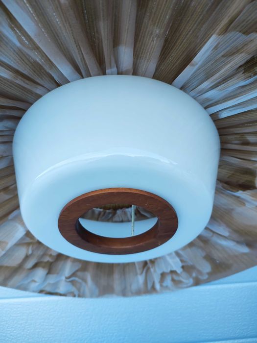 Tekowy żyrandol - lampa wisząca - Teak - Vintage - design - Dania -