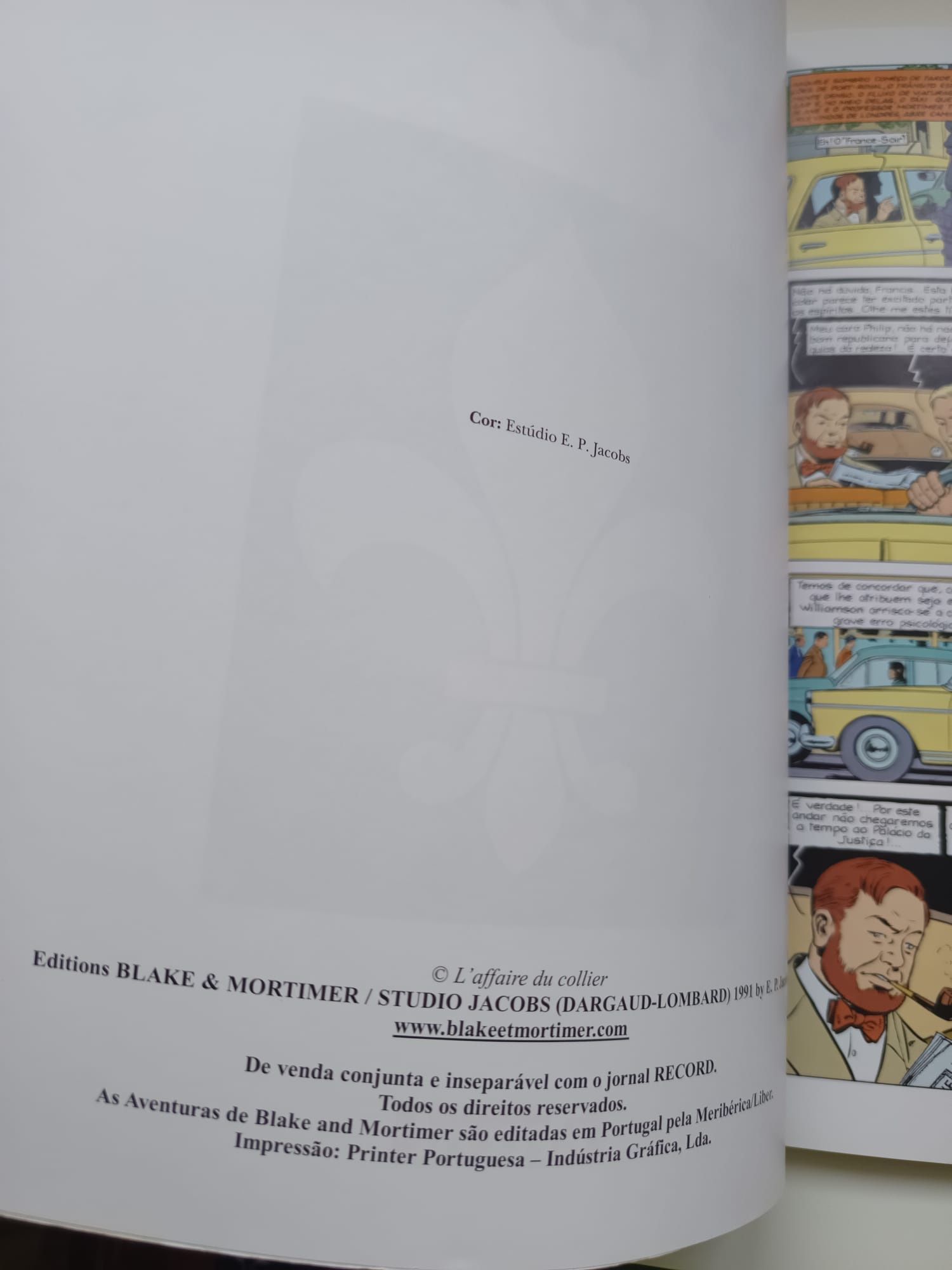 O caso do colar -  as aventuras de blake e mortimer