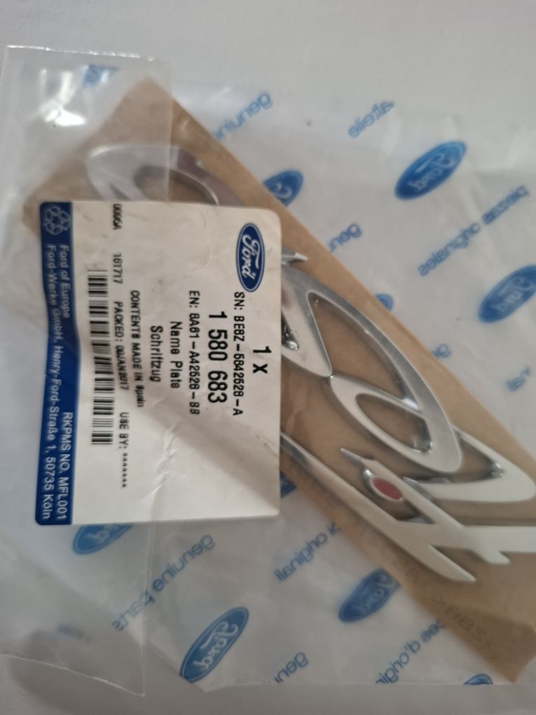 Oryginalny Emblemat Znaczek klapy FORD FIESTA