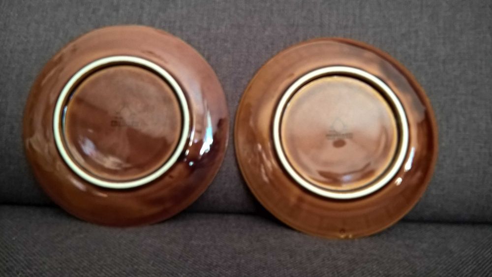 2 talerze Pruszków - średnica ok. 16 cm