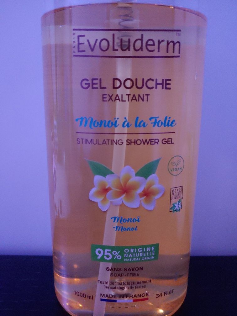 Conjunto Evoluderm Monoi gel duche + creme mãos + deo Byphasse