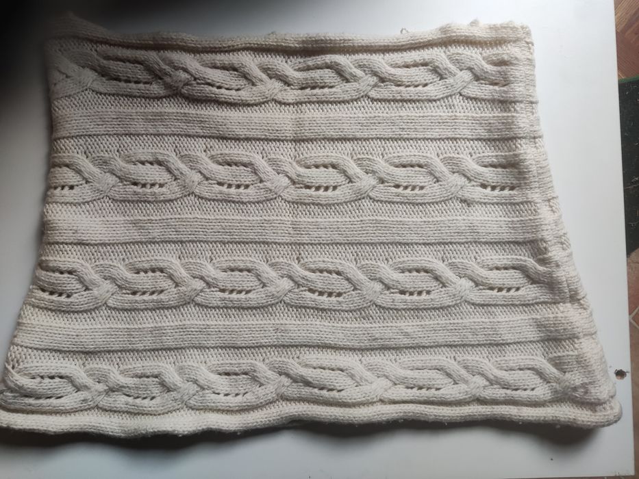 Szal komin spódnica gruby wzór