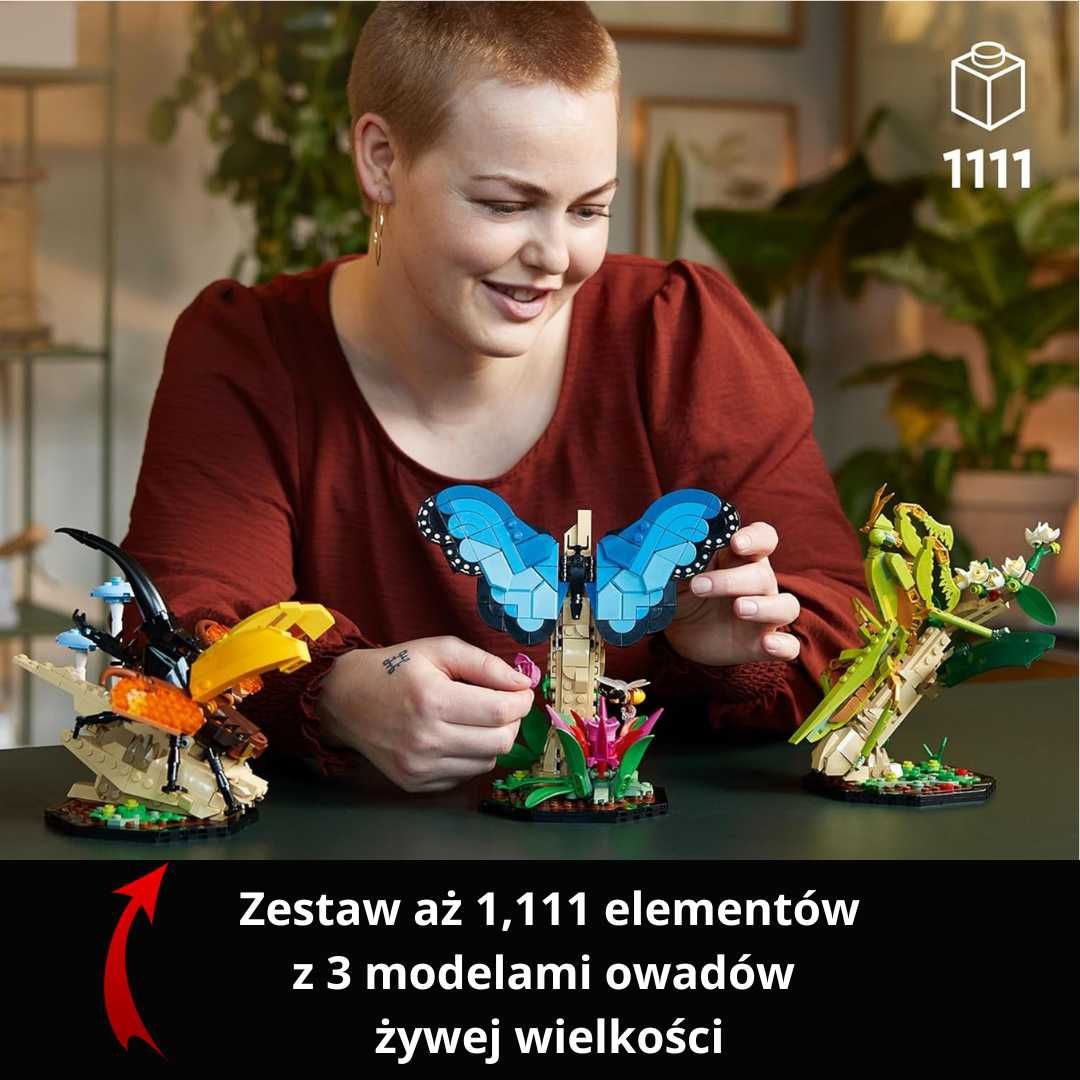 LEGO 21342 Kolekcja Owadów Motyl Modliszka Rohatyniec DARMOWA WYS 24H