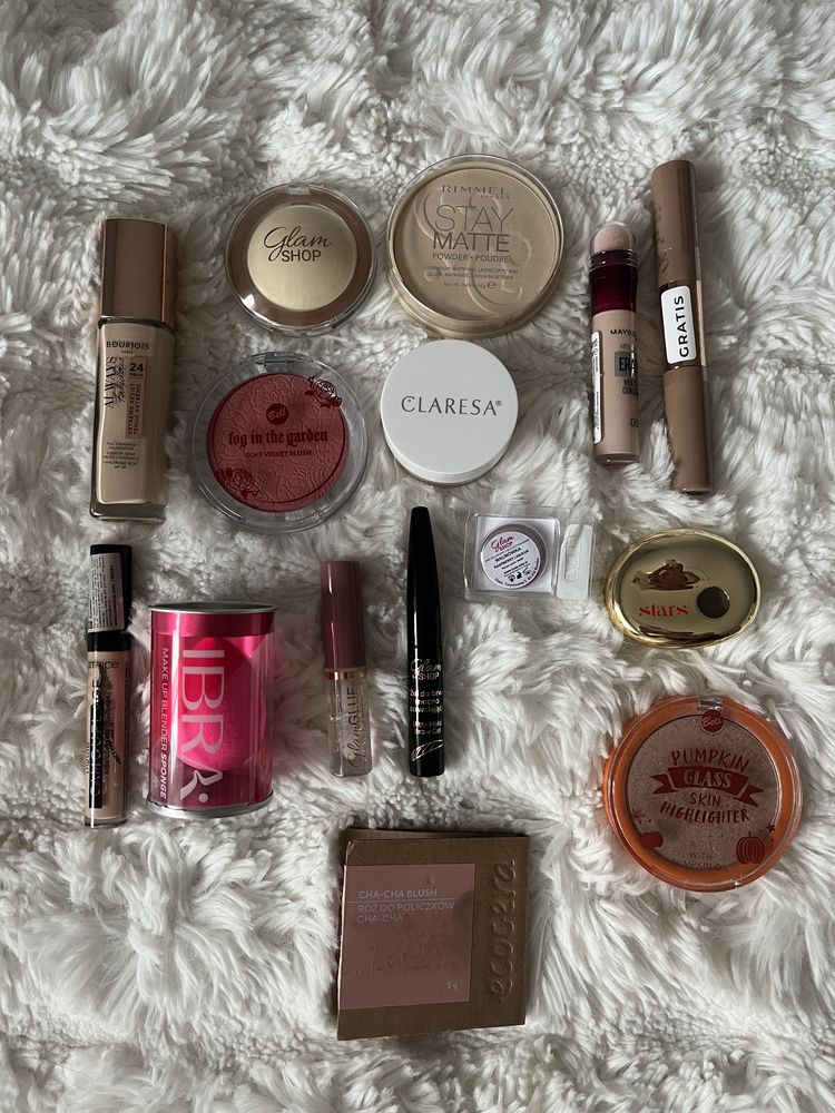 Zestaw kosmetyków do makijażu bourjois catrice glamshop maybelline