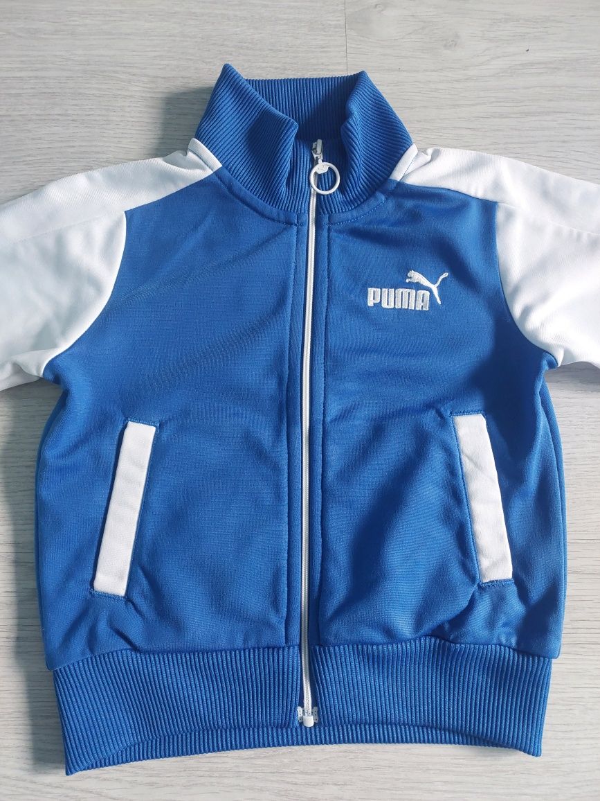 80 bluza puma rozpinana dla dziecka niemowlaka chłopięca z kieszeniami