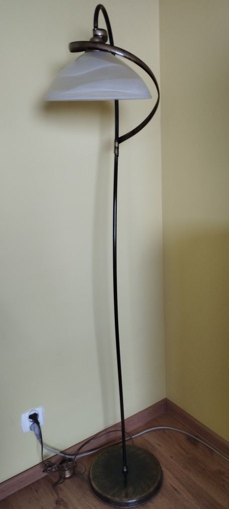 komplet 3 lamp salonowych: sufitowe: trój- i pięcioramienna + stojąca