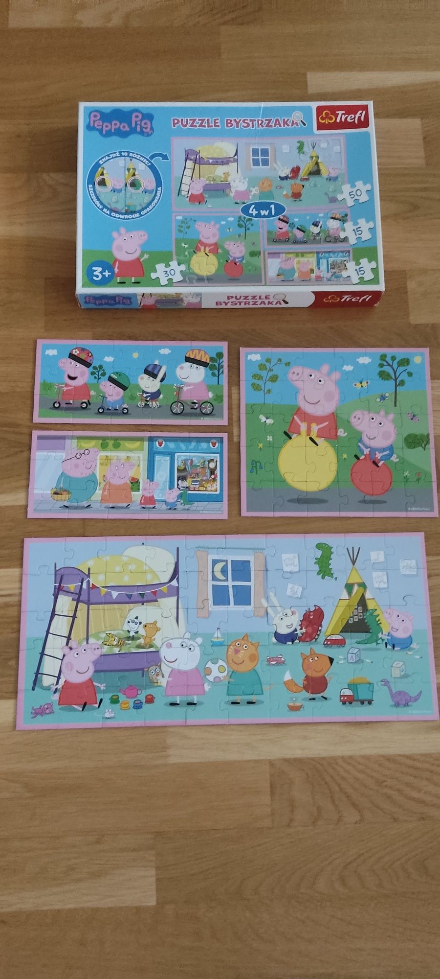 Puzzle Bystrzaka 4w1 Świnka Peppa 3+